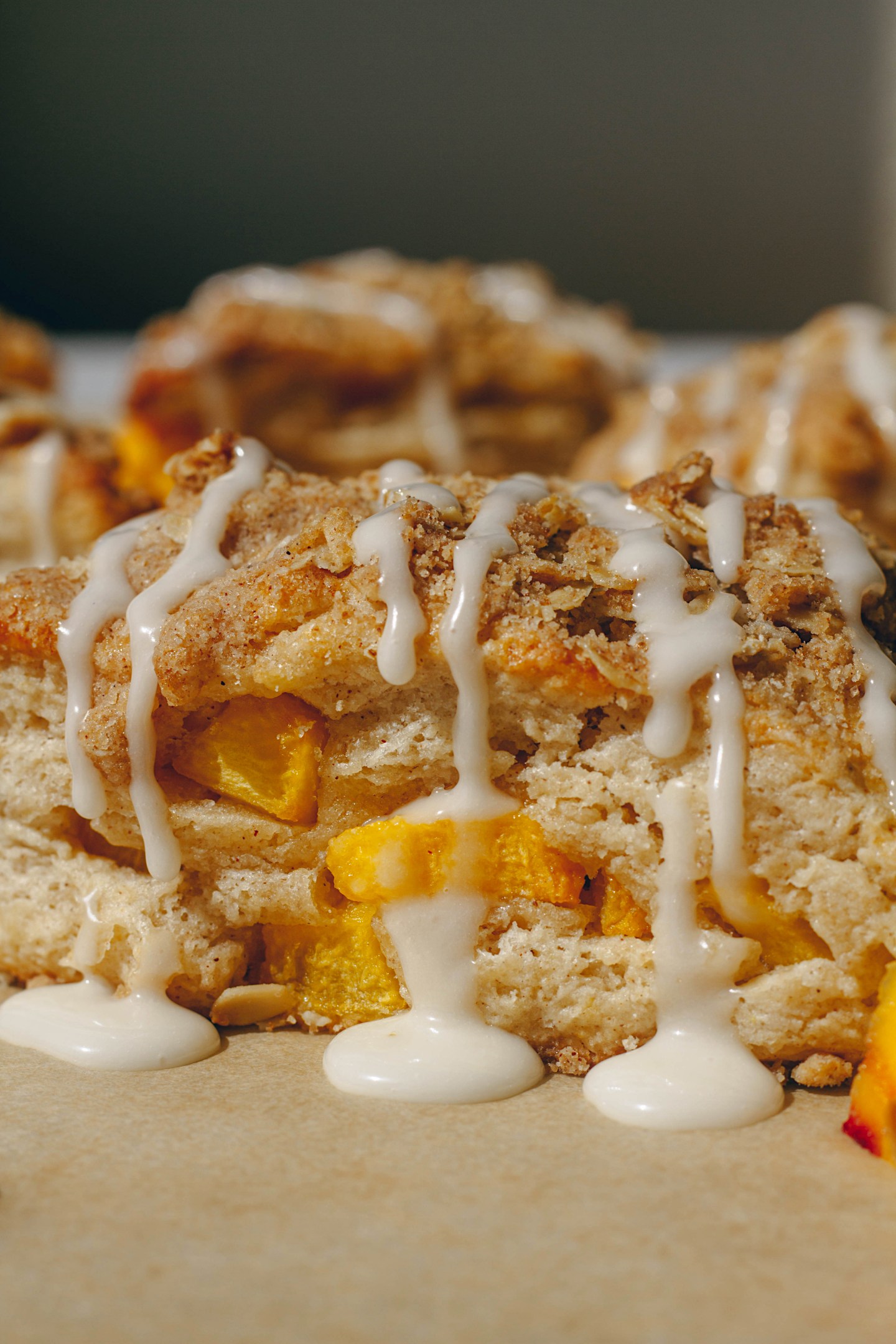 Peach Cobbler Scones