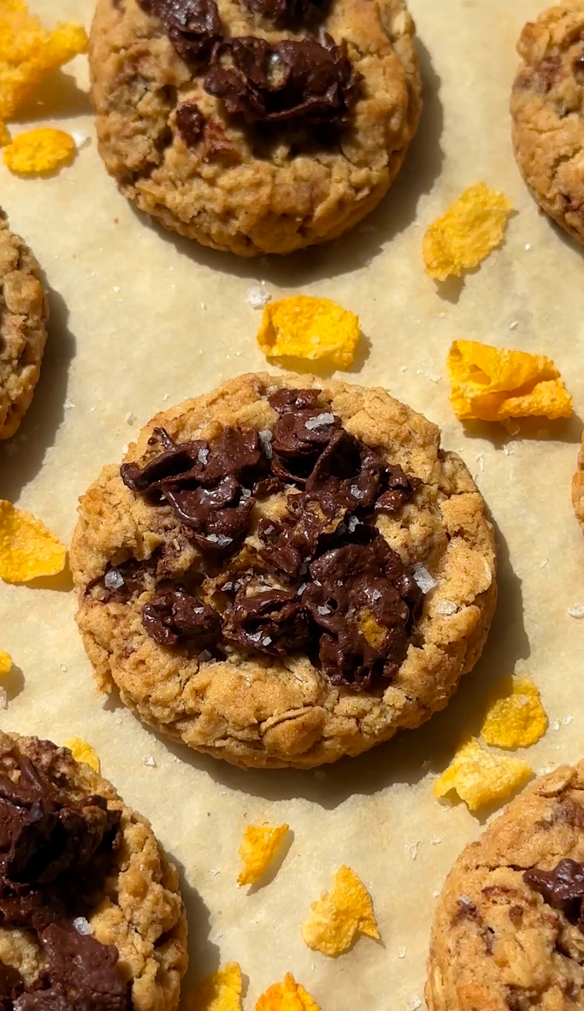 Peanut Butter Cornflake Cookies