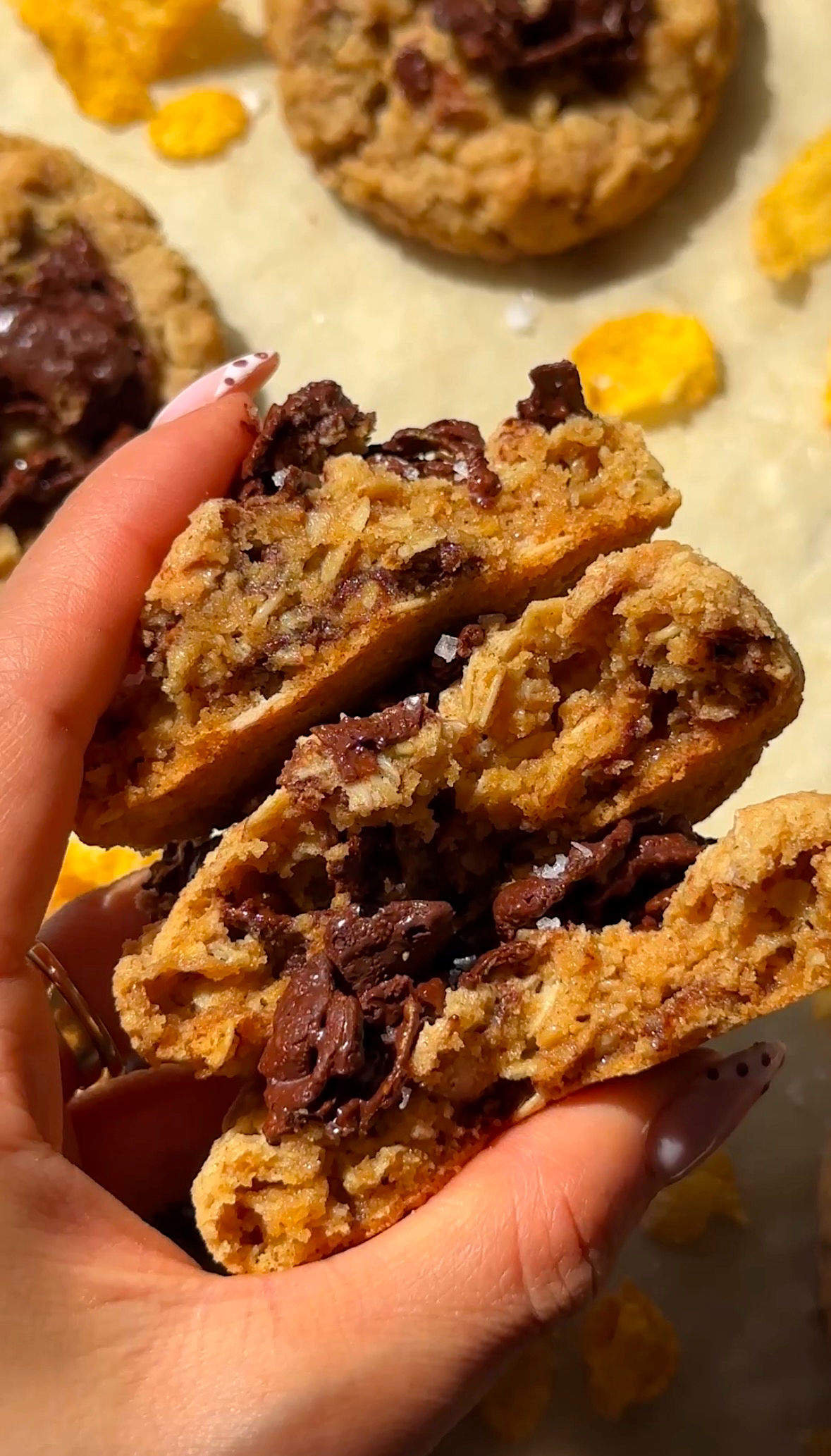 Peanut Butter Cornflake Cookies